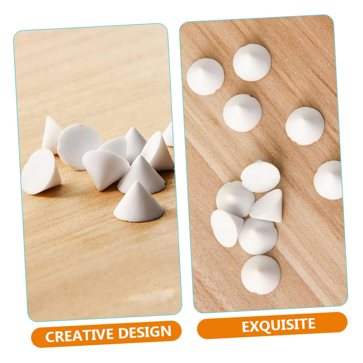 DOITOOL 50pcs Ceramic Refractory Support Nails for Pottery Kiln Easy to Use and Compact