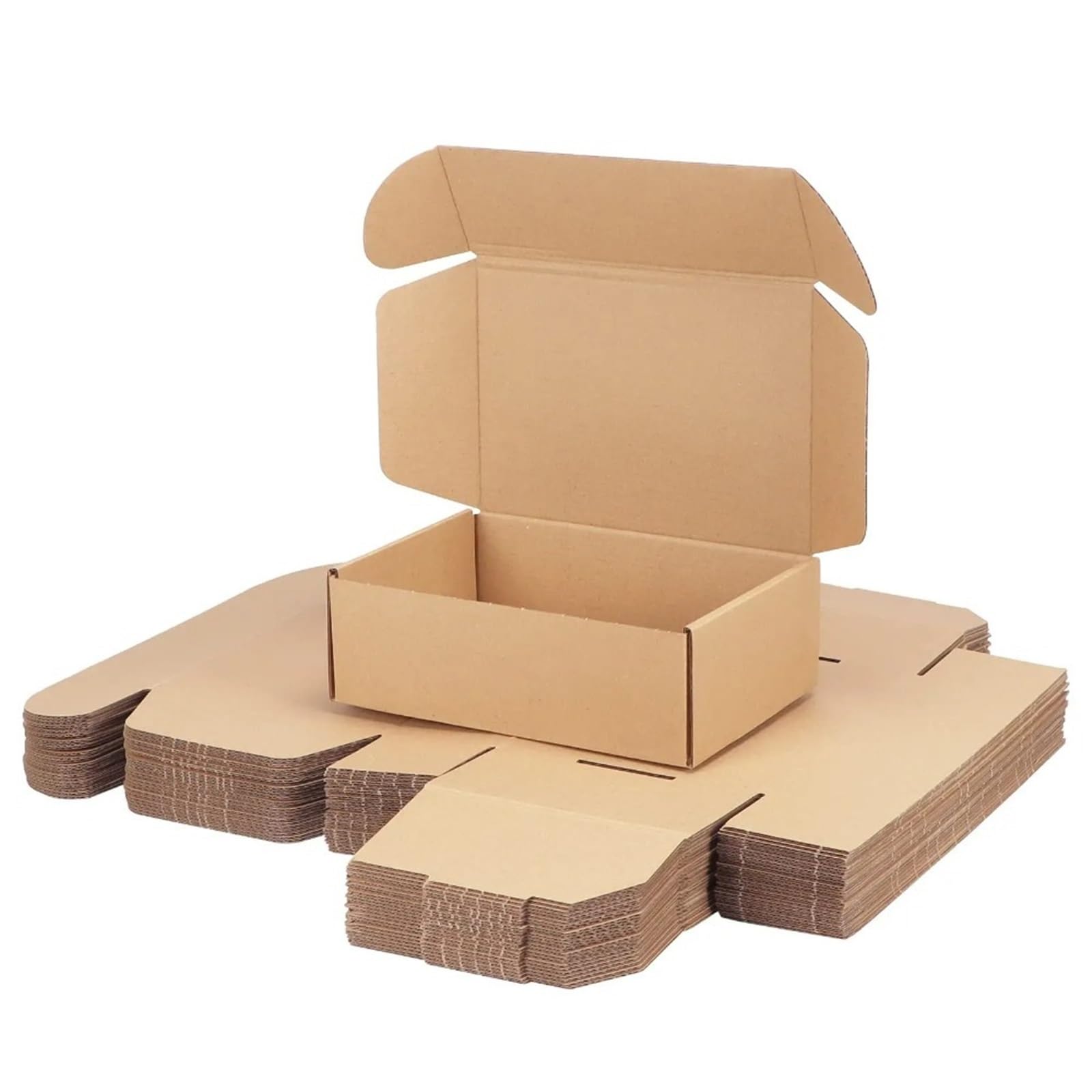 30 Uds. Cajas de envío pequeñas, cajas embalaje cartón corrugado con tapas for empresas, caja papel para Embalaje y Correo(Black,13x8x2.5CM)