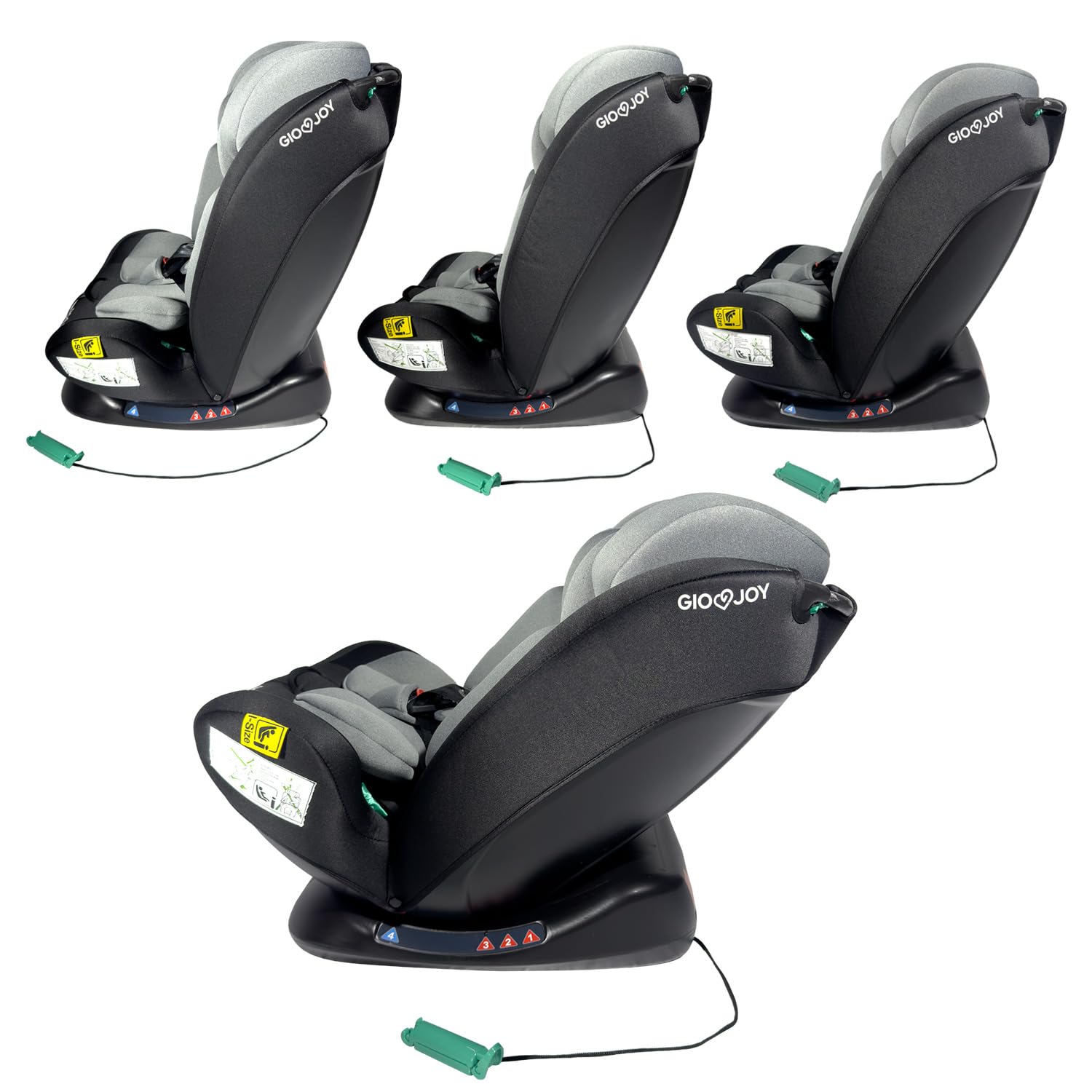 Seggiolino Auto Evolutivo iSize 40-150 cm per bambini 0-12 Anni, conforme R129