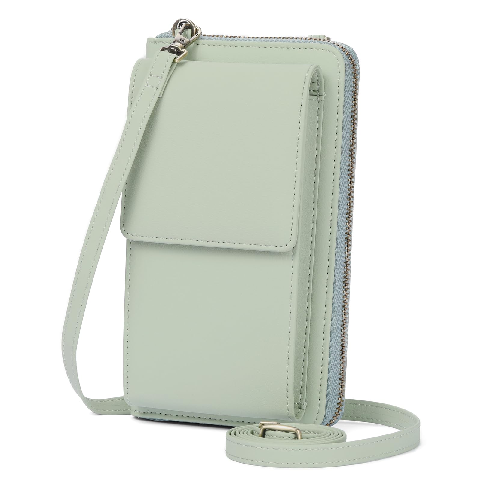 SENDEFN Small Crossbody Cell Phone Purse for Women Leather Cellphone Bags Wallet Purses with Multi Card Slots