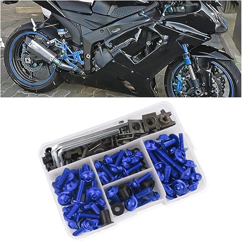 Kit de pernos de carenado de motocicleta, tornillos de aluminio M5 M6, tornillos de fijación de carenados para accesorios de motocicleta, pernos