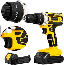 Parafusadeira Furadeira a Bateria 12V com Empunhadura Emborrachada, Bateria Recarregável e Carregador Bivolt