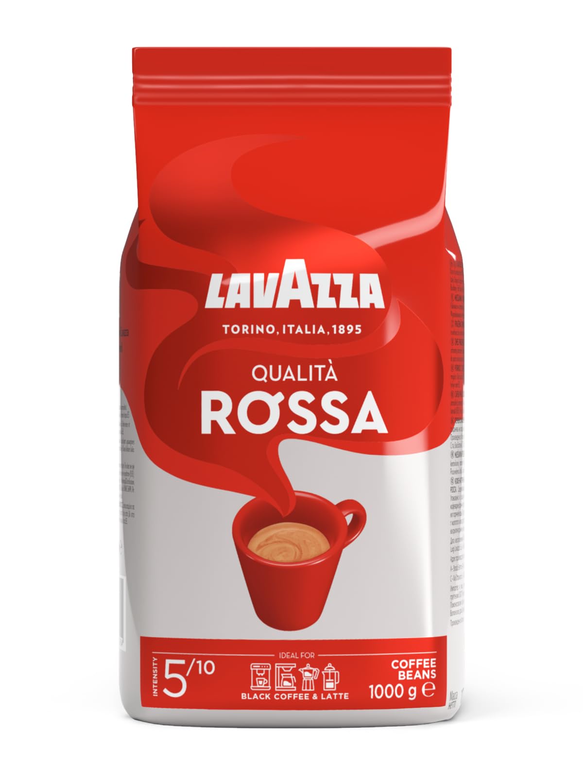 ラバッツァ クオリタ・ロッサ 豆1kgx5袋 レギュラーコーヒー エスプレッソ Amazon | LAVAZZA (ラバッツァ) クオリタ・ロッサ 【豆】 1kg