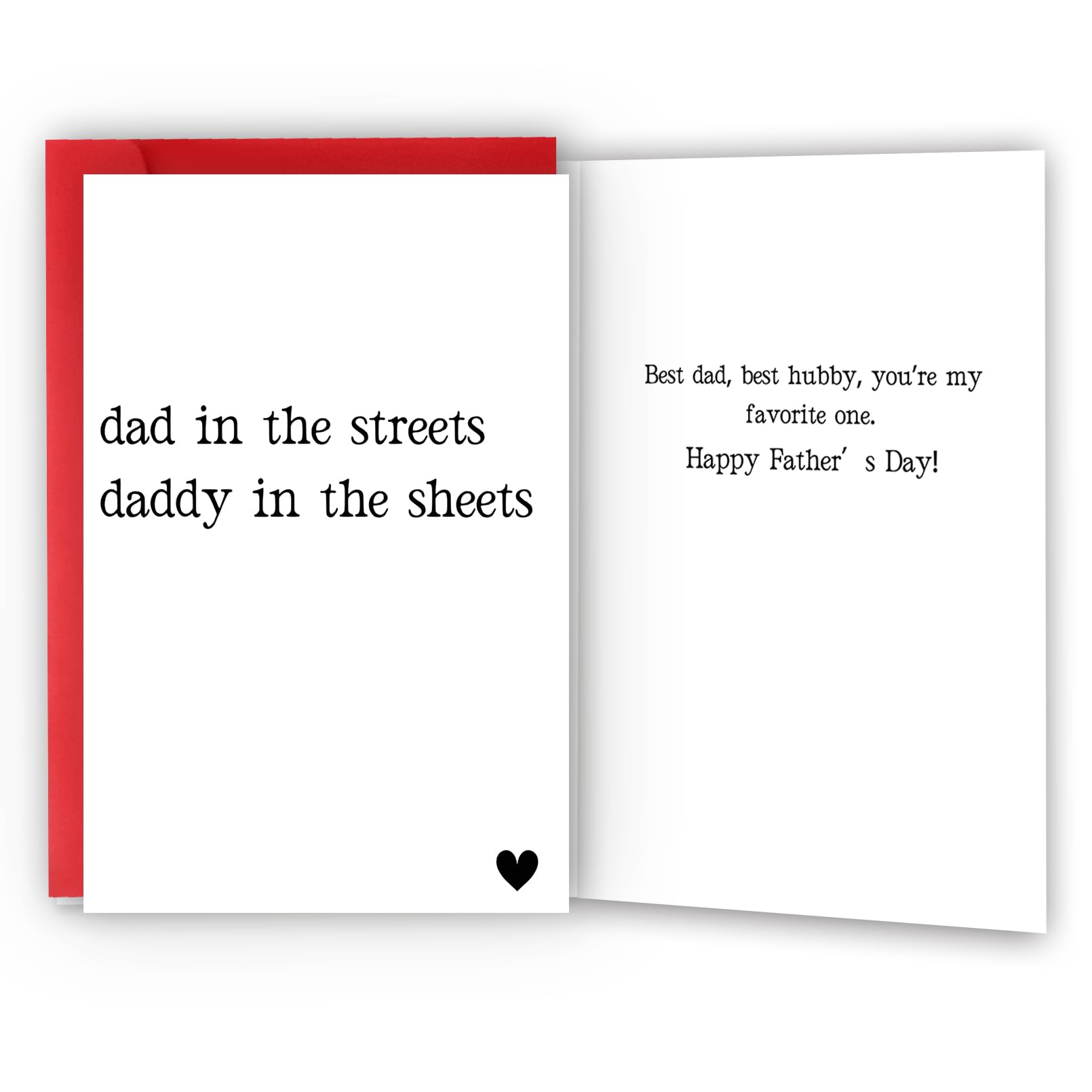 LiuuLi Funny Fathers Day Card for Husband,Naughty Father's Day Gift from Wife,Sweet Husband Gifts Idea