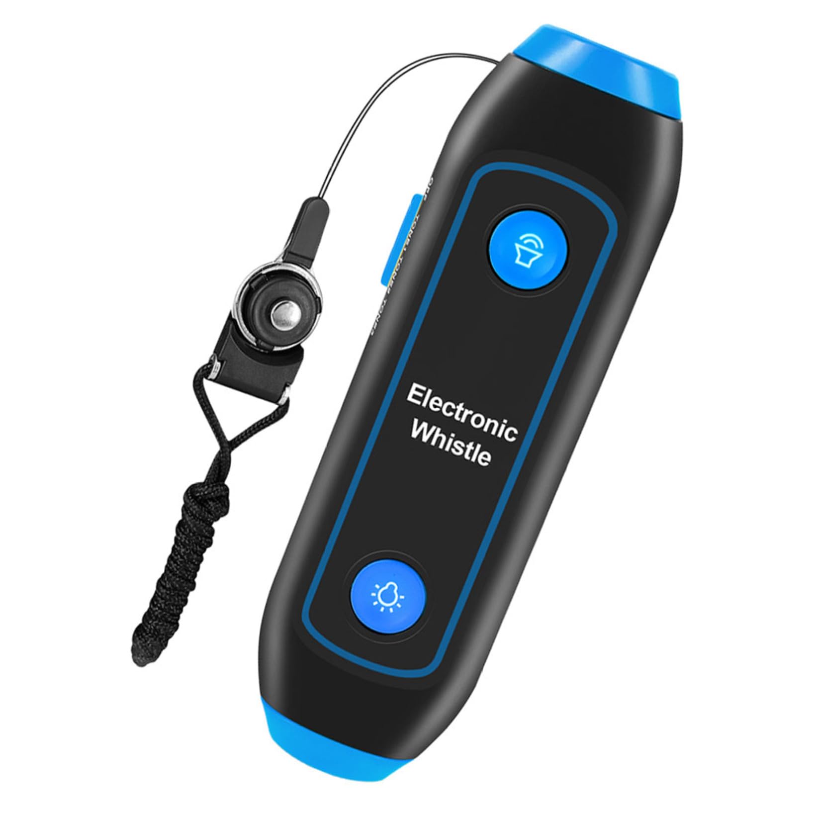 Healeved Sifflet Électronique D’Arbitre avec Cordon Bleu Multifonction Lampe Sos Portable pour Entraîneurs Enseignants Sécurité Plein Air Sports Compétition