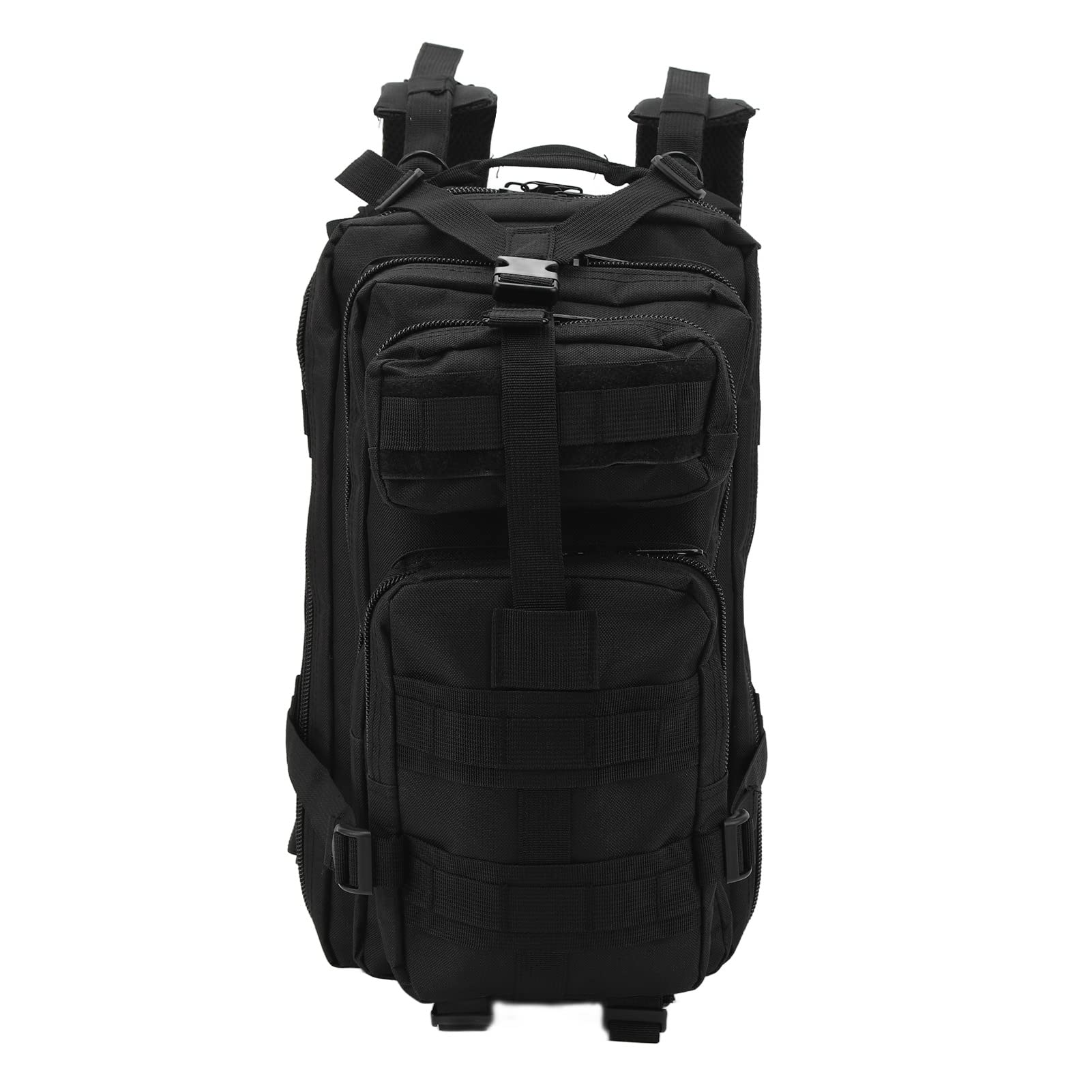 Outdoor Backpack, Foldable Sports Backpack Waterproof Large Capacity Oxford Fabric for Hiking (Black)