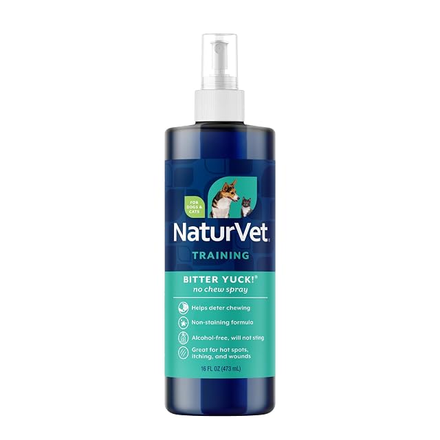 NaturVet Bitter Yuck - Spray sin Masticar, 480 ml