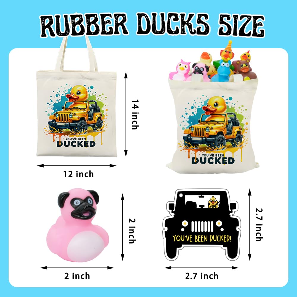 4 Pack Giant Rubber Ducks - 7 Inch Large Bath Toys Without Holes, No Squeak Waterproof Pool Float Decor