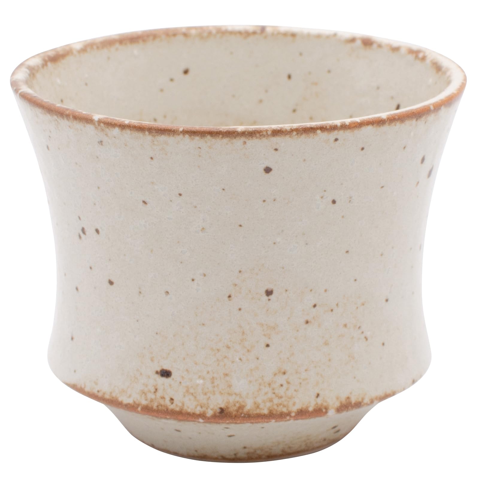 Mino Ware Sashiko Sencha Tea Cup 5.7oz Ivory Ceramic Dishwasher Safe Japan