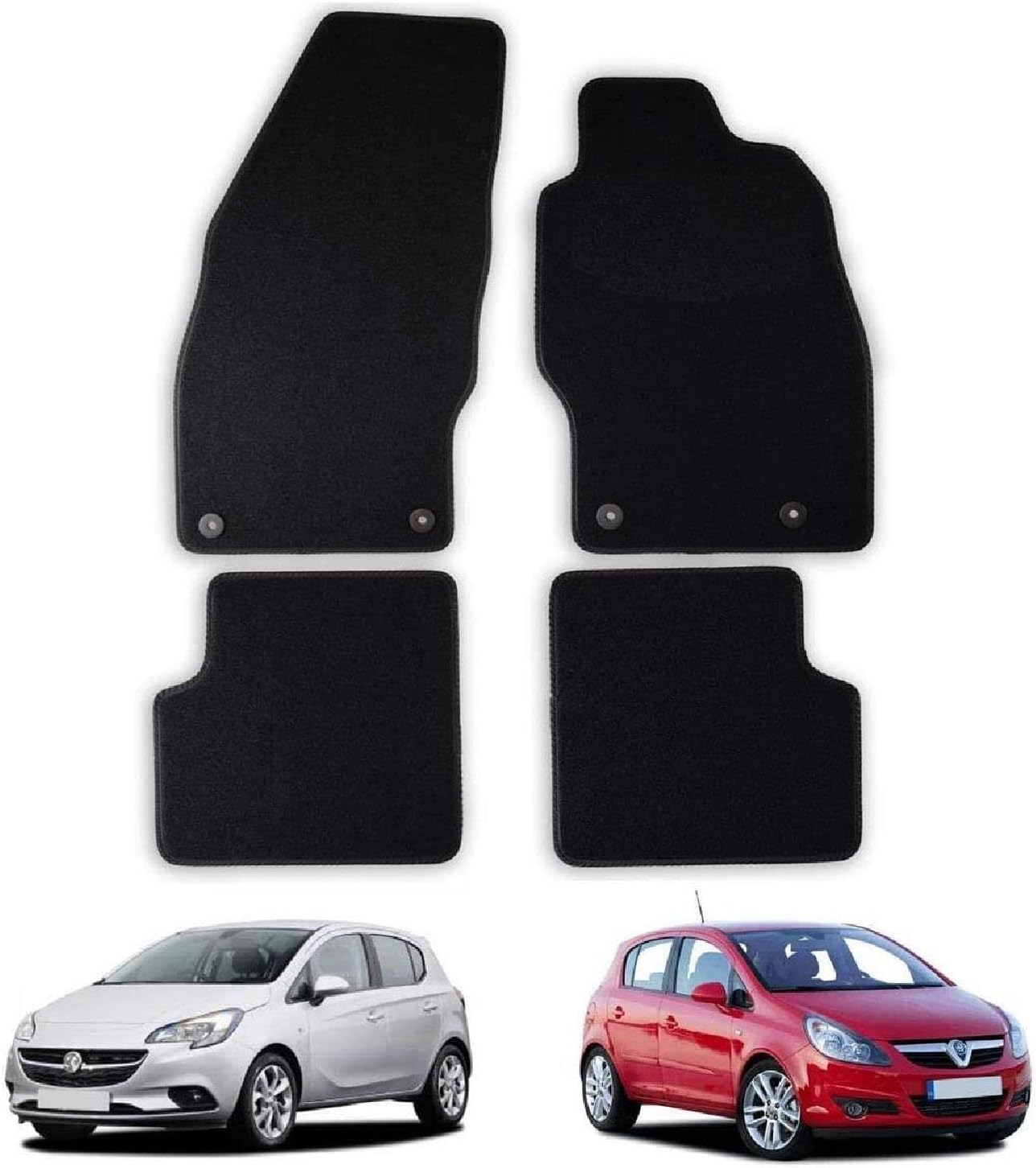 Car Mats for Vauxhall Corsa D & E (20062019) Tailored Fit Carpet Floor