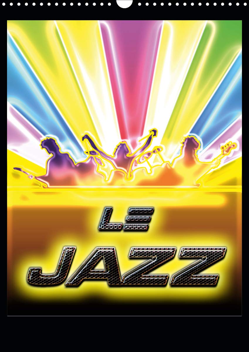 Calendrier Jazz 2021 DIN A3 14 pages illustrations Bluesax vertical