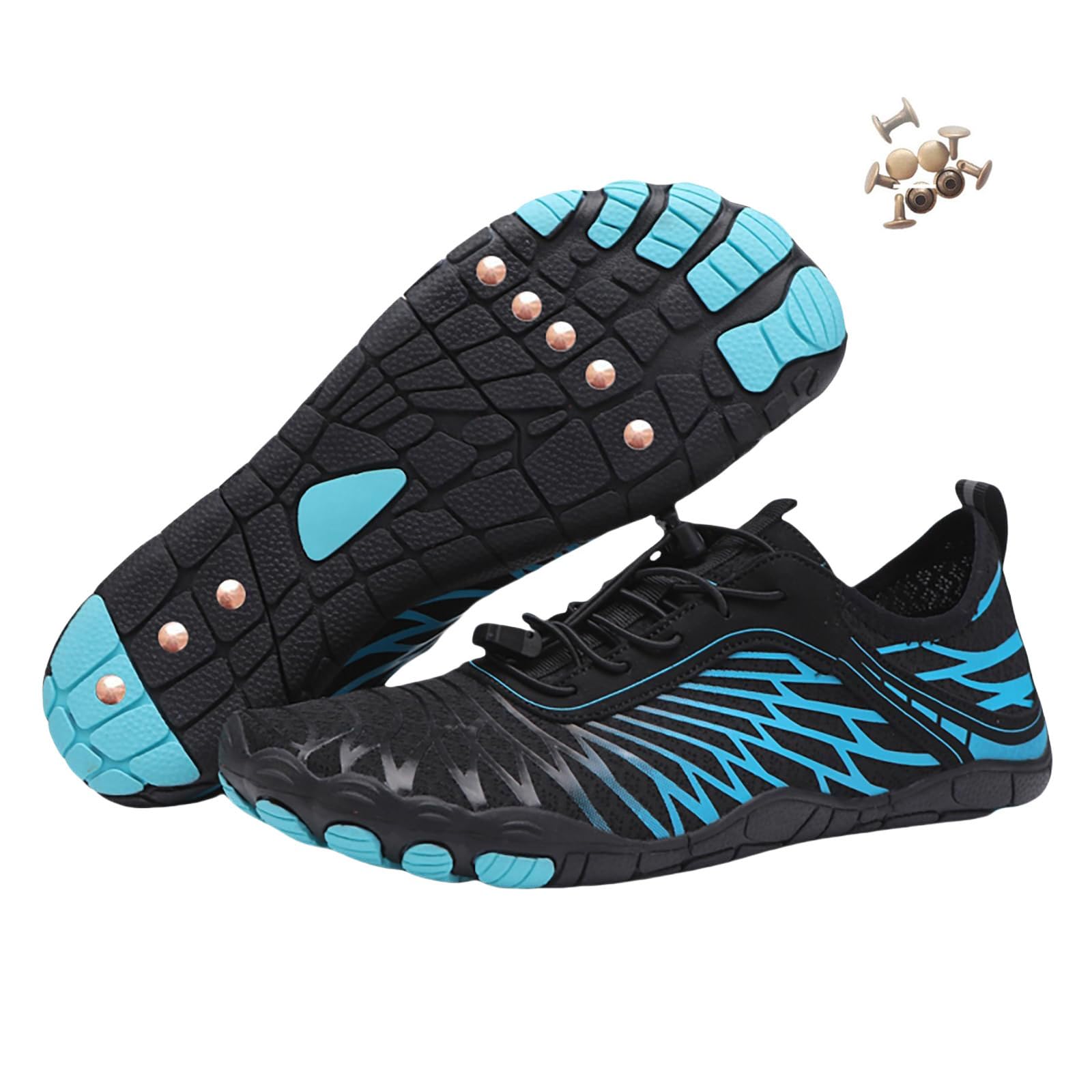 Grounding Shoes with Copper, Grounded Barefoot Footwear Shoes for Women Men, Grounding Footwear with Rubber Sole, Non-Slip, Lightweight & Breathable