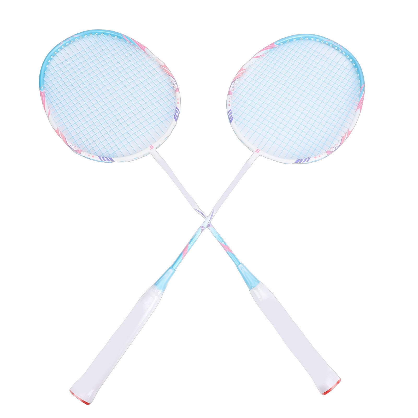 Kadimendium Set di Racchette da Badminton in Composito di Carbonio Ad Alta Resistenza per 2 Giocatori, Allenamento per Uso Familiare in Palestra nel Cortile