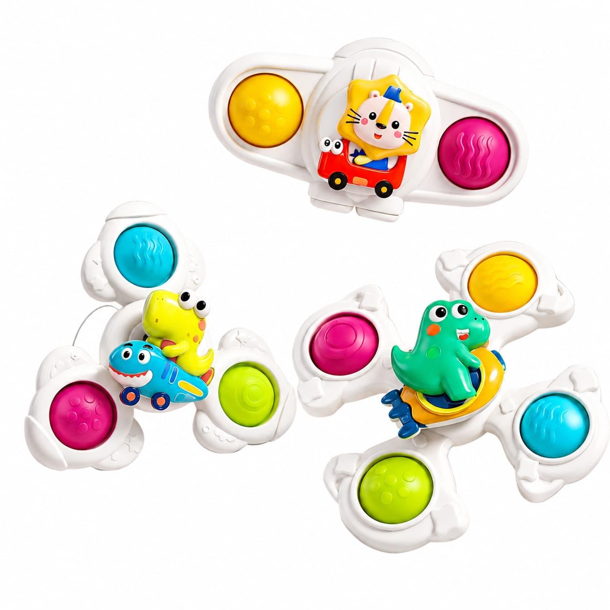 ToyTastic Baby Hand Spinner Toy, Cute Animal Design Fidget Spinner for Kids, Sensory Rotating Spinner Toy for Babies and Toddlers, Colorful Fun Activity Toy — Amazon image 4