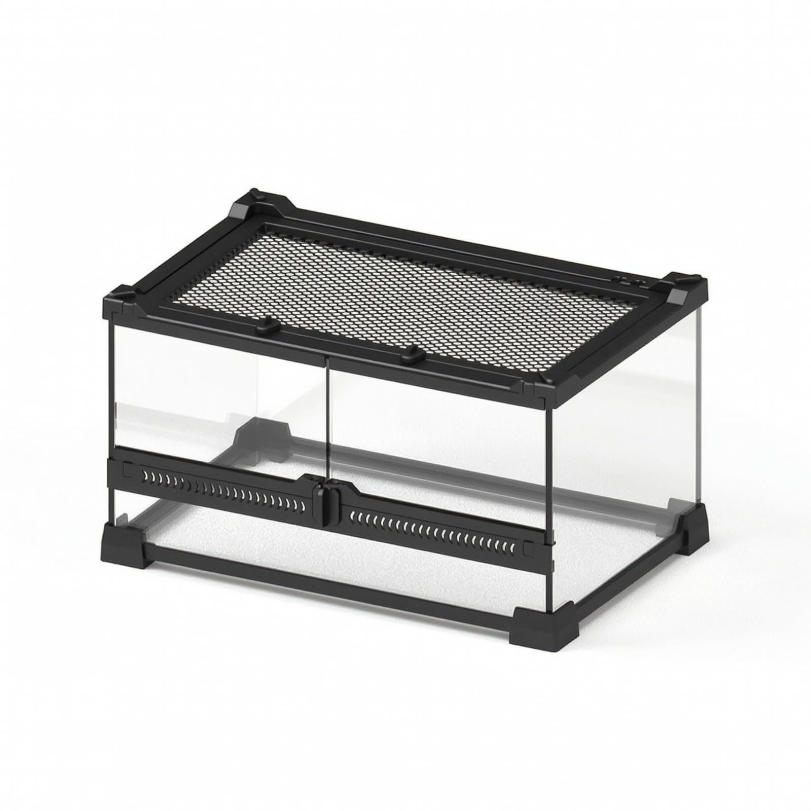rockible Terrario con Puertas Frontales Ventilado Terrario Resistente Recipiente para Casa, 30 20 20cm