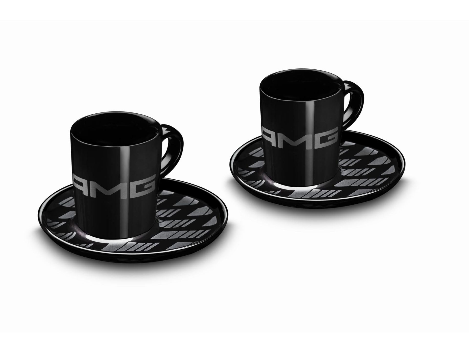 Mercedes-Benz Oryginalne filiżanki do espresso AMG, zestaw 2 sztuk, czarne, błyszczące, Kahla