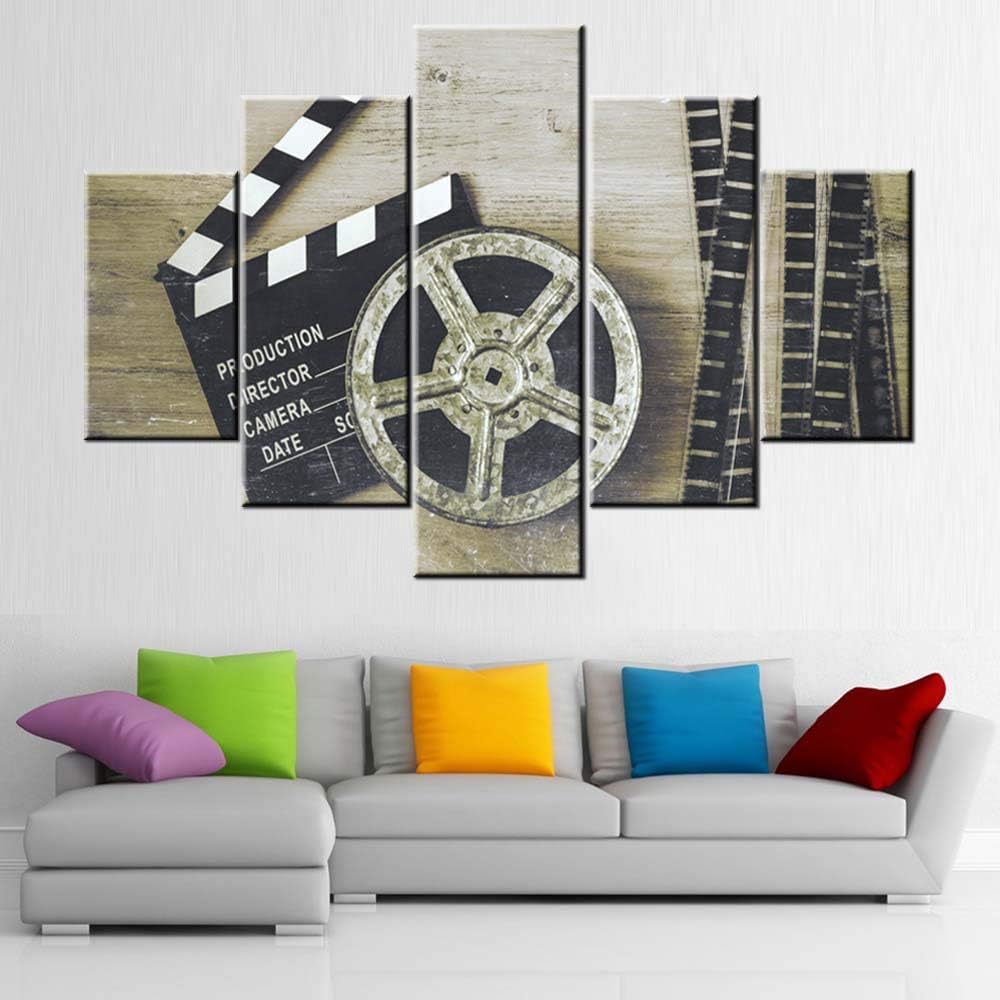 Authentic Crazy Deals Large Movie Art Canvas Paintings Movie Clapper Board Wall Art Film Acessories Canvas Artwork for Bedroom Filmmaking Concept Pictures 5 Piece Framed Ready to Hang Posters and Prints(60''Wx40''H) Get Discount 70% Price Large Movie Art Canvas Paintings Movie Clapper Board Wall Art Film Acessories Canvas Artwork for Bedroom Filmmaking Concept Pictures 5 Piece Framed Ready to Hang Posters and Prints(60''Wx40''H)