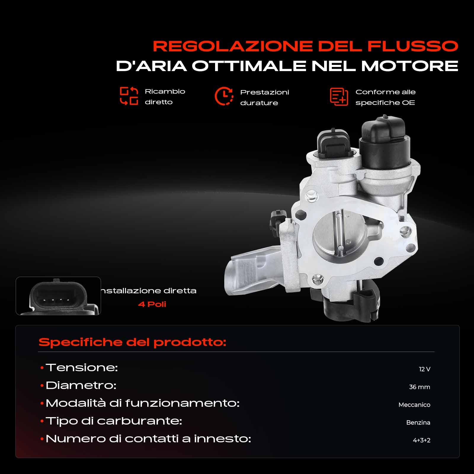 Frankberg Valvola dell'acceleratore Corpo dell'acceleratore Compatibile con Twingo I C06 1.2 16V Kangoo KC0/1 1.2 Clio III BR0/1 CR0/1 1.2 16V Clio II BB CB 1.2 Replace# 7700108120