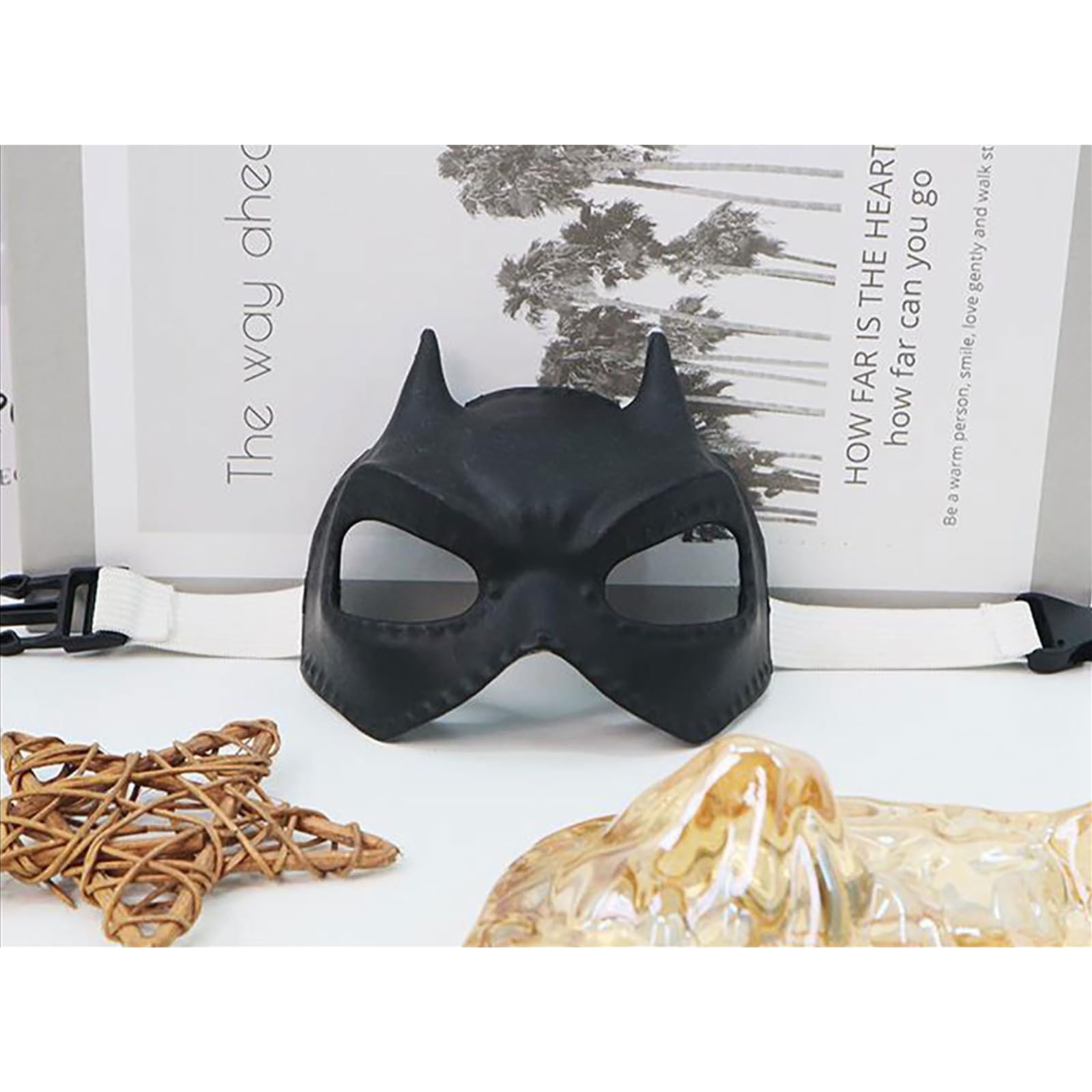 Ricomso Cat Bat Mask - Funny Bat-Style Costume Mask for Cats Lightweight Plastic Fancy Dress Accessory, Halloween & Cosplay Pet Gift - Image 4