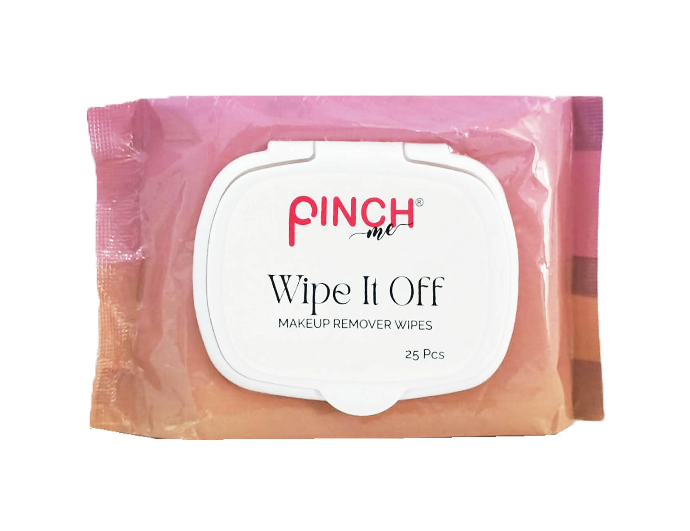 Pinch Me Wipe It Off Makeup Remover Wipes, Daily Cleansing Wipes Removes Waterproof Makeup Remover Paraben & Alcohol Free 25 Pieces of Wipes Per pack (Pack of 1)-image-22