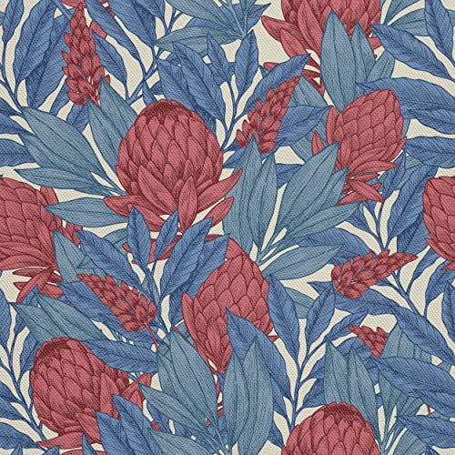 Rembourrage fleurs Protea 5 mètres en tissu Oxford étanche
