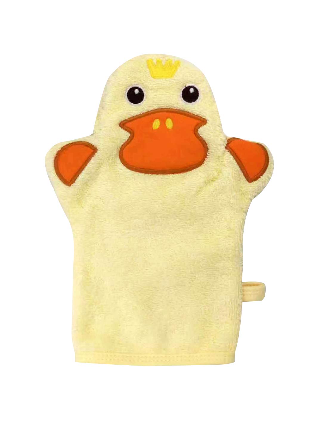 JN&amp;LULU Organics Bath Mitt Toddlers Bath Cotton and Soft Scrub Bathing Loofah Shower Gifts (Duck)