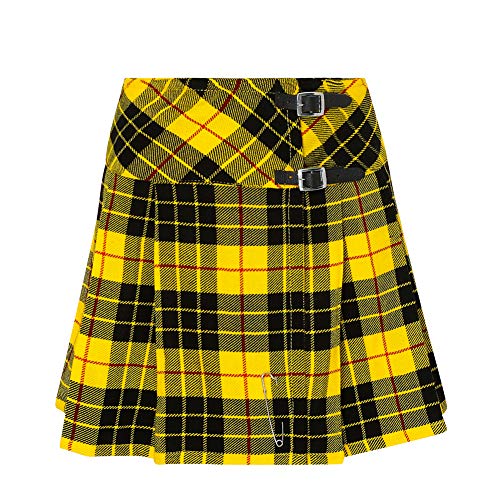 Womens 16.5 in Plaid Tartan Mini Kilt Skirt Macleod of Lewis 6 US