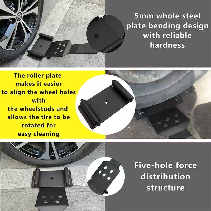 Tire Jack Tool with Roller Plate – Heavy-Duty Steel Construction image 5