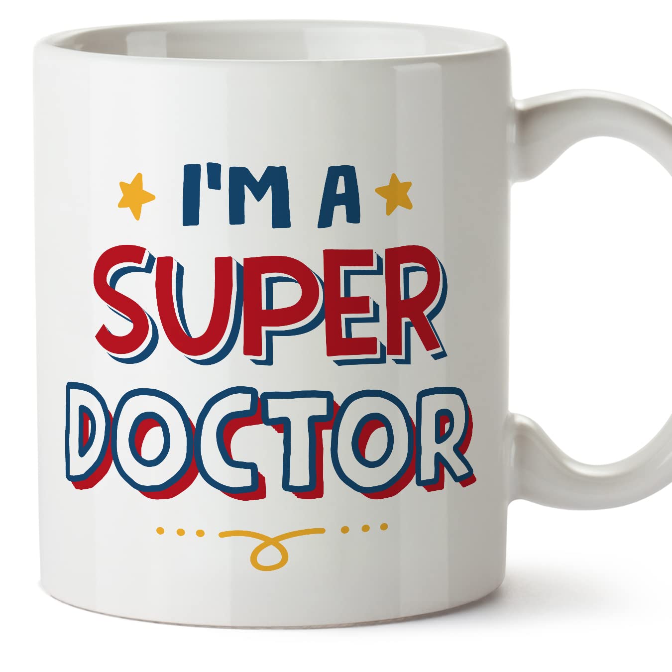 MUGFFINS Doctor Mug - in English - I'm Super - Funny Gift for Colleagues - Ceramic 11oz Mug โ image 1