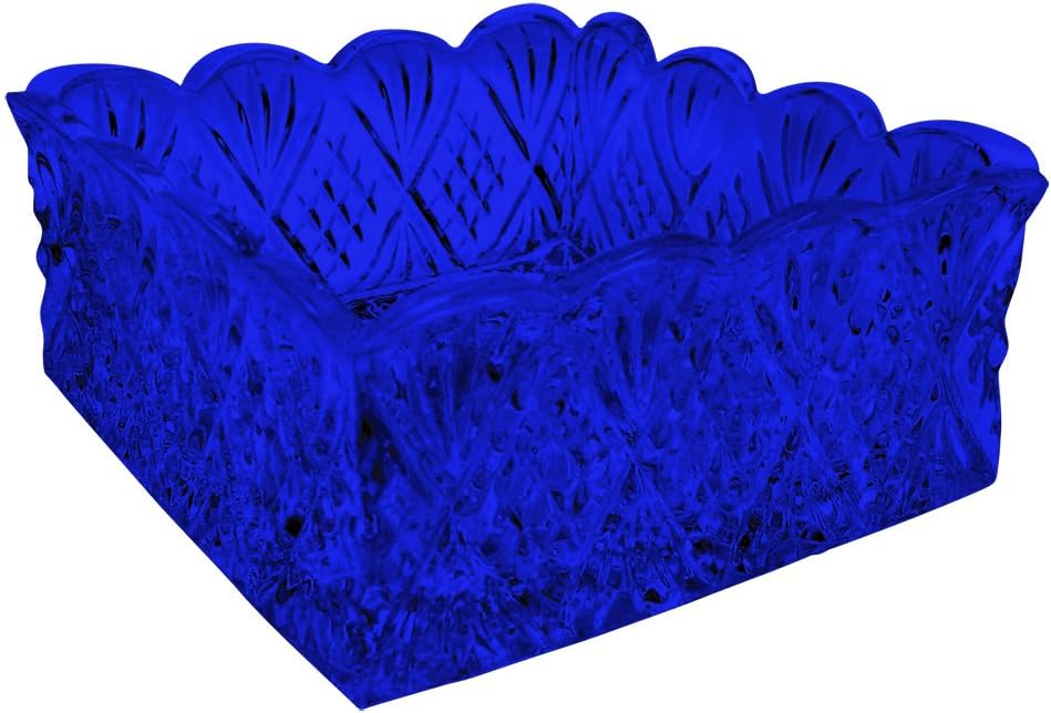 Napkin Holder well-loved patterns Lead Crystal - Color Cobalt Blue Additional Vibrant Colors Available by TableTop King