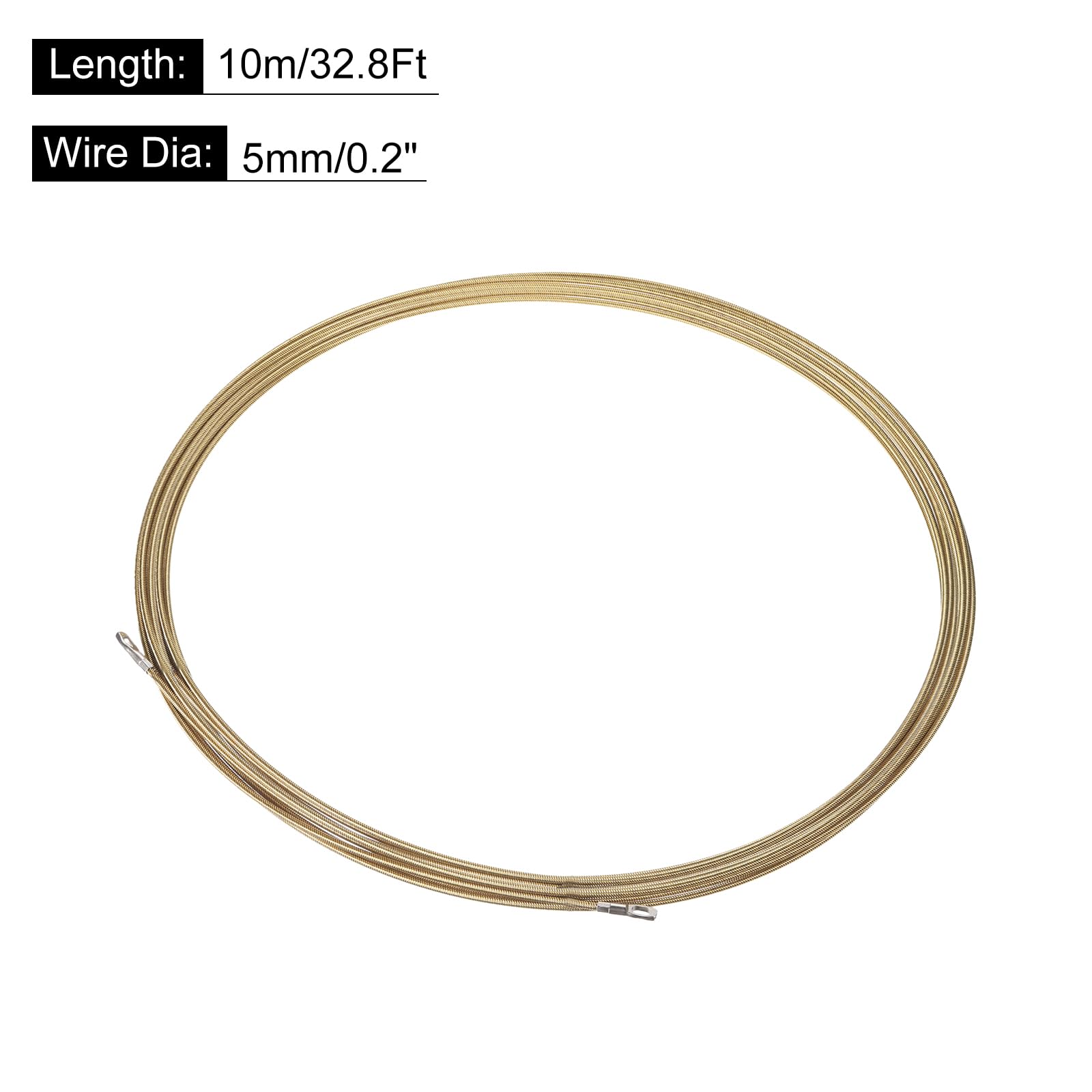 Vgongtech 33ft 10m Electrical Spring Wire Threader Fish Tape Fastener ...