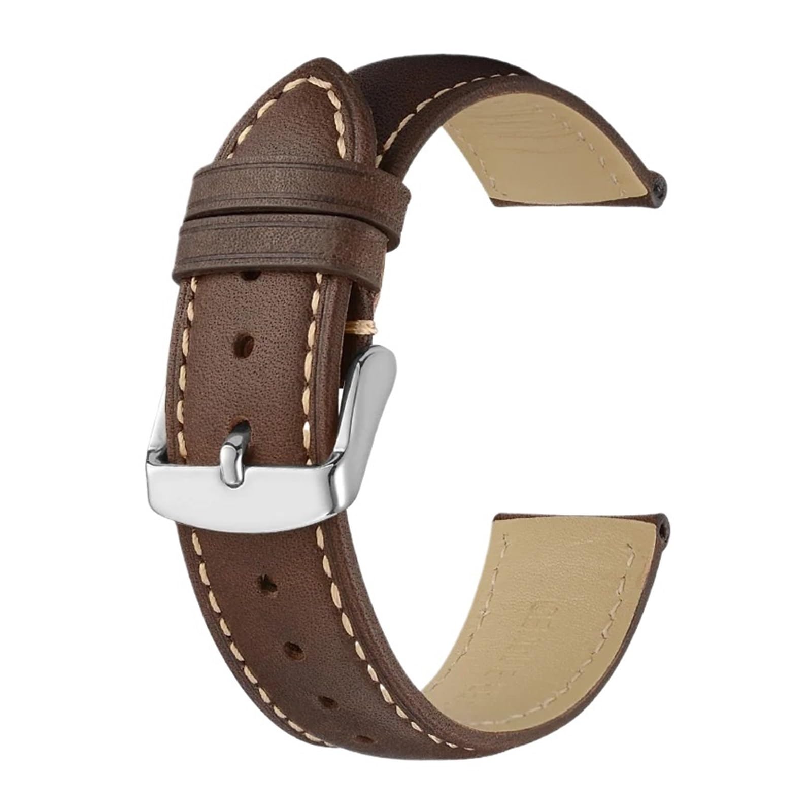 cinturino per orologio, Cinturino in pelle di vitello cinturino da polso in materiale morbido con fibbia in oro