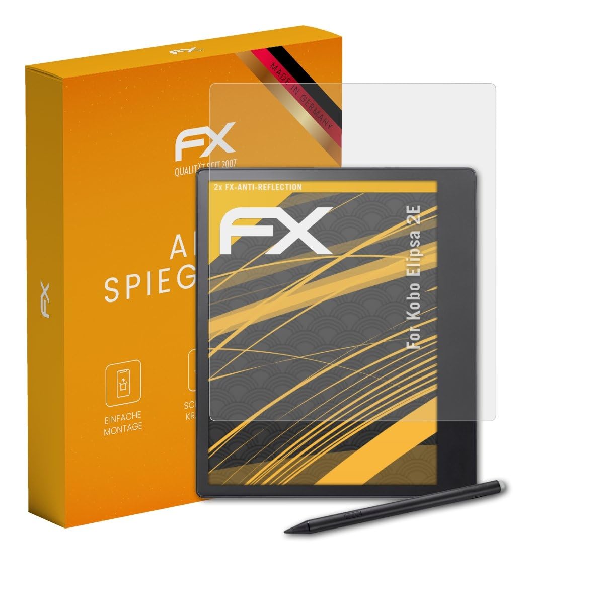 atFoliX Screen Protector compatible with Kobo Elipsa 2E Screen Protection Film, anti-reflective and shock-absorbing FX Protector Film (2X)