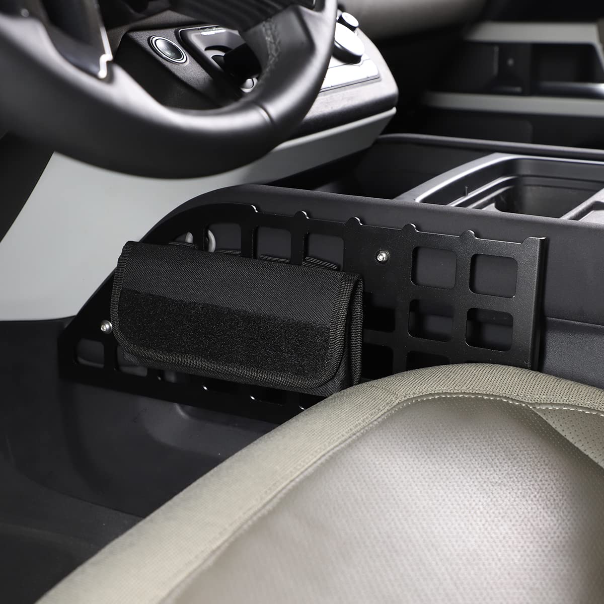 Para Land Rover Defender 90 110 2020-2022 Aleación de aluminio Consola central Control lateral Bolsa de almacenamiento Rack Organizador multifuncional