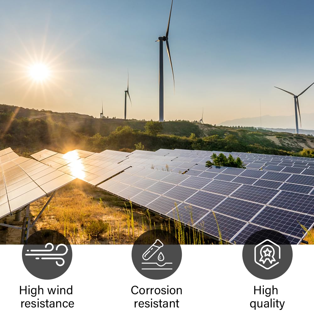 Lot de 20 Vis à Tête de Marteau M8 x 20, Vis Acier Inoxydable A2-70, Boulons en T avec Écrou à Bride, pour Modules Photovoltaïques, Profilés en Aluminium Photovoltaïque, Serre, Rail de