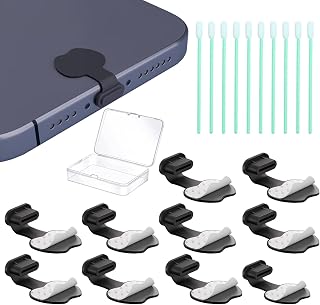 10-Pack USB C Dust Plugs, Dushochn Cute Charm Type-C Port Covers – for iPhone 17/16/15 Plus/Pro Max, A15, Pixel, iPad & Type-C Devices & More (USB C-10 pcs)