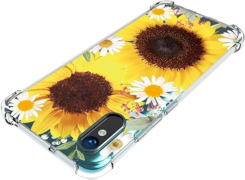 Miniatura 4 de Funda de teléfono para Redmi 9A M2006C3LGRedmi 9i M2006C3LII para niñas y mujeres, delgada, a prueba de golpes, transparente, patrón floral, suave y