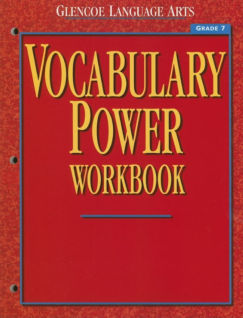 Glencoe Language Arts Vocabulary Power Workbook Grade 7 McGrawHill