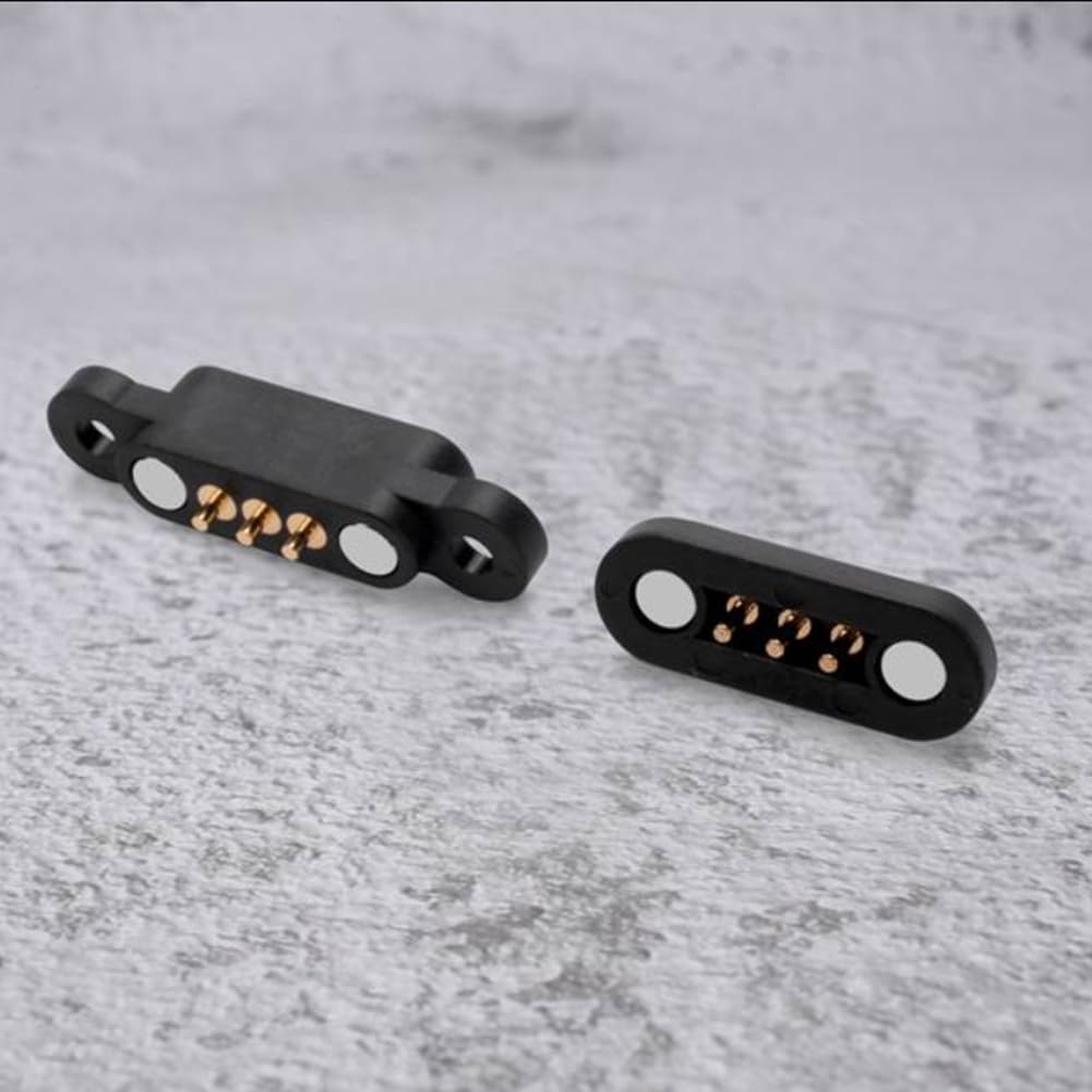 20 paia di connettori Pogo magnetici a molla a 3 pin, 3 posizioni, da 2,3 mm, fori incrociati, sonda , parti di ricambio accessori