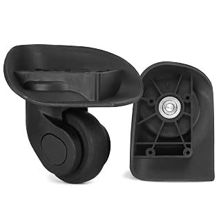 Zoofen Luggage Wheels Replacement 2 pcs Suitcase Replacement Wheels Wear-Resistant Luggage Carry On Spinner Wheels with 4 Holes (ZA-20) - Amazon product rated Grade A