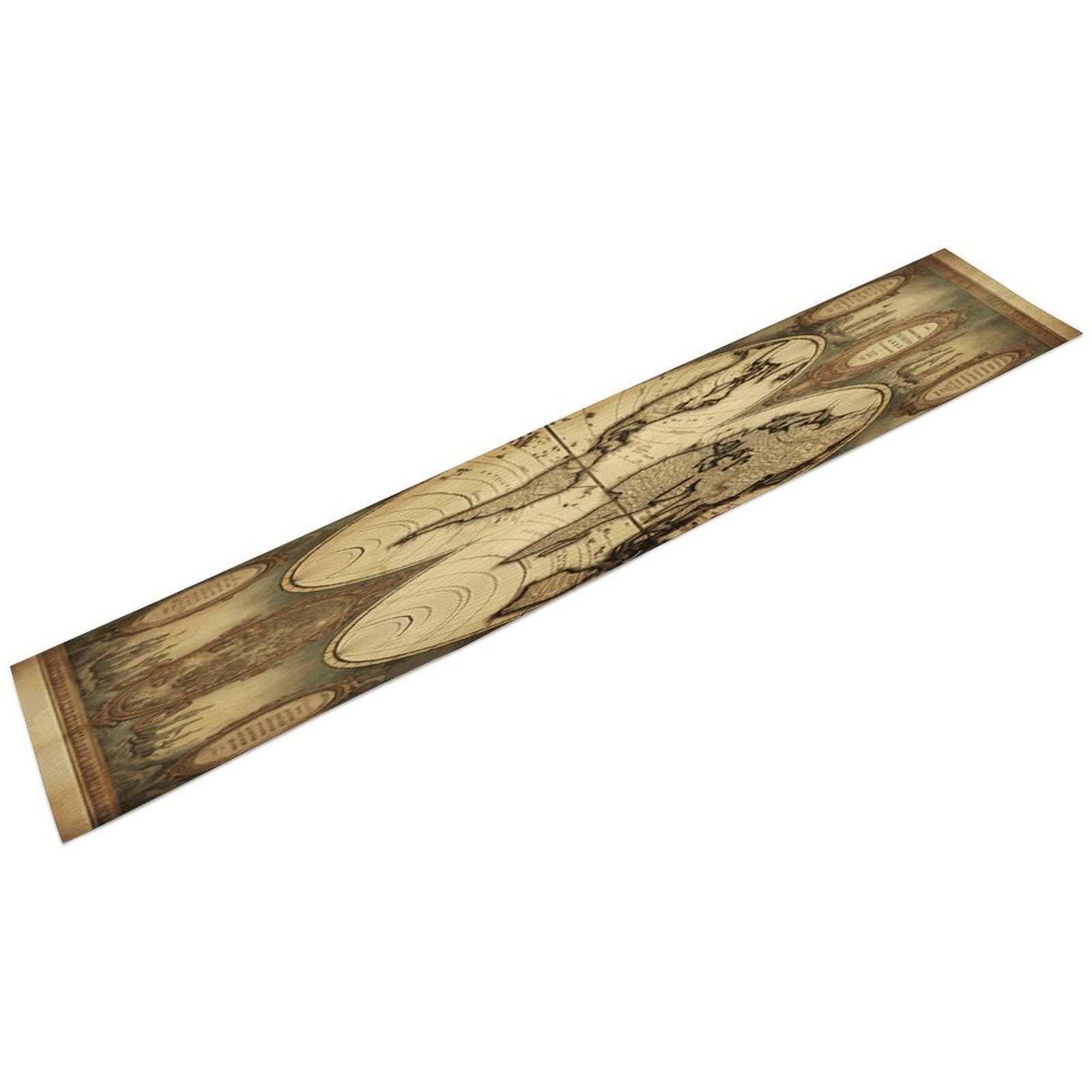 Btcowzrv Style 9Cf1f95843ff702322dd3a7d8341689 Linen Table Runner 72.4 Inches Long, Machine Washable Table Runner For Party Kitchen Dining Table Coffee Holiday Party Decor, 13.4"X72.4"