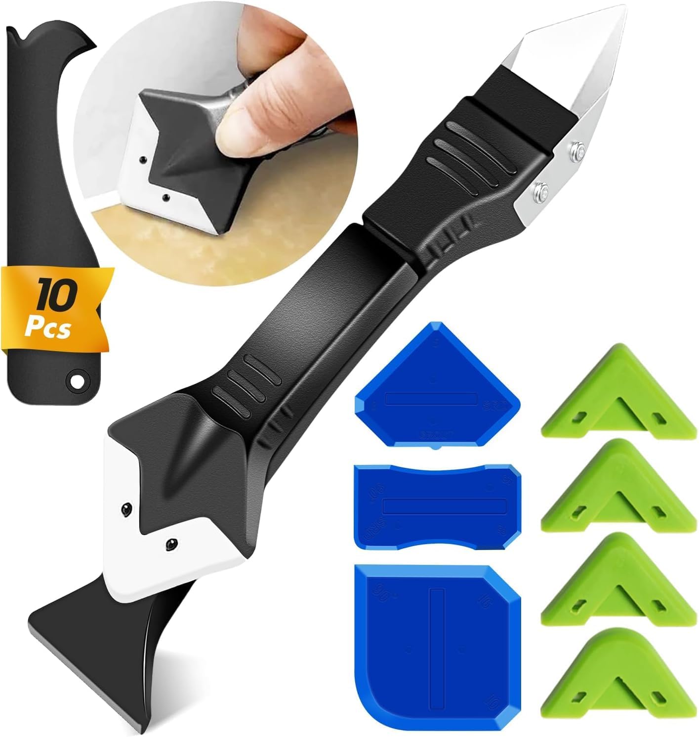 Kit Calfeutrage Silicone 3 en 1 - Réparation Facile Joints Évier, Fenêtres, Salles de Bain