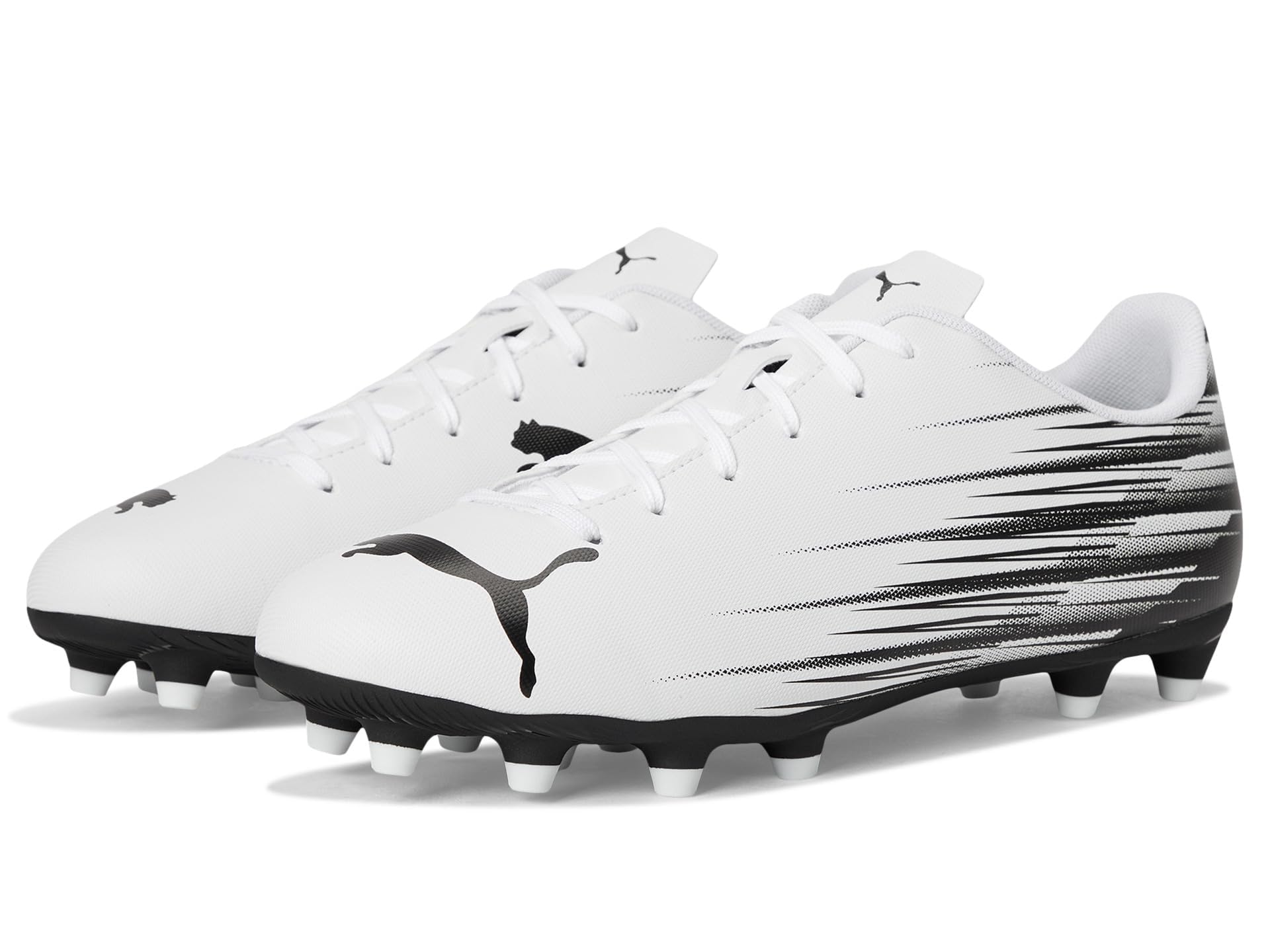 Men's ATTACANTO Firm, Artificial Ground Soccer Cleat, Puma White-Puma Black, 9