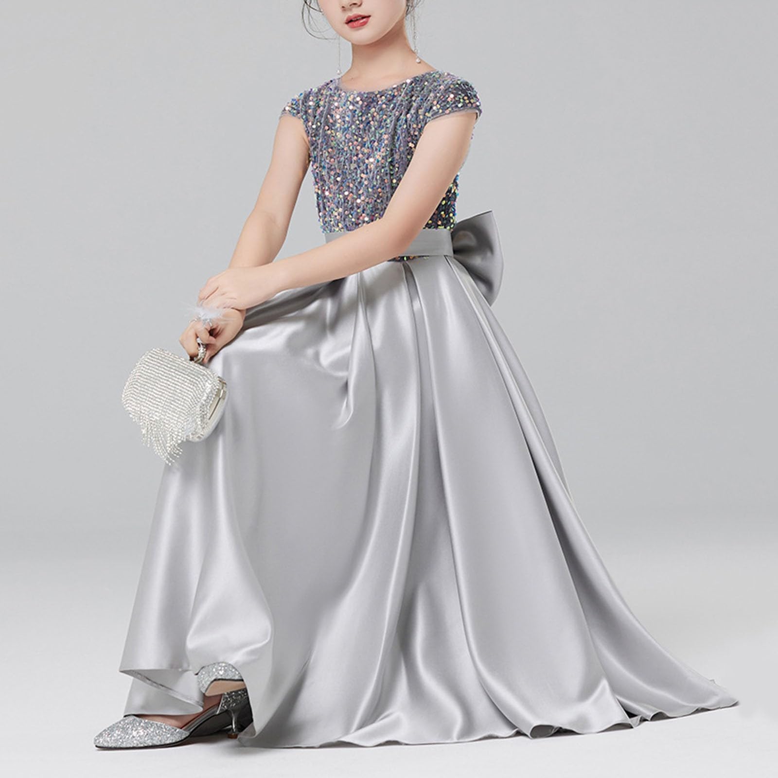Sommerkleid Mädchen Kleider Sommer Kinder Freizeitkleid Leichte Mädchenkleider Kinderkleider Elegant Luftige Oktoberfest Karneval Partykleid Ärmelloses Tutu-Outfit Für Aufführungen Elegant