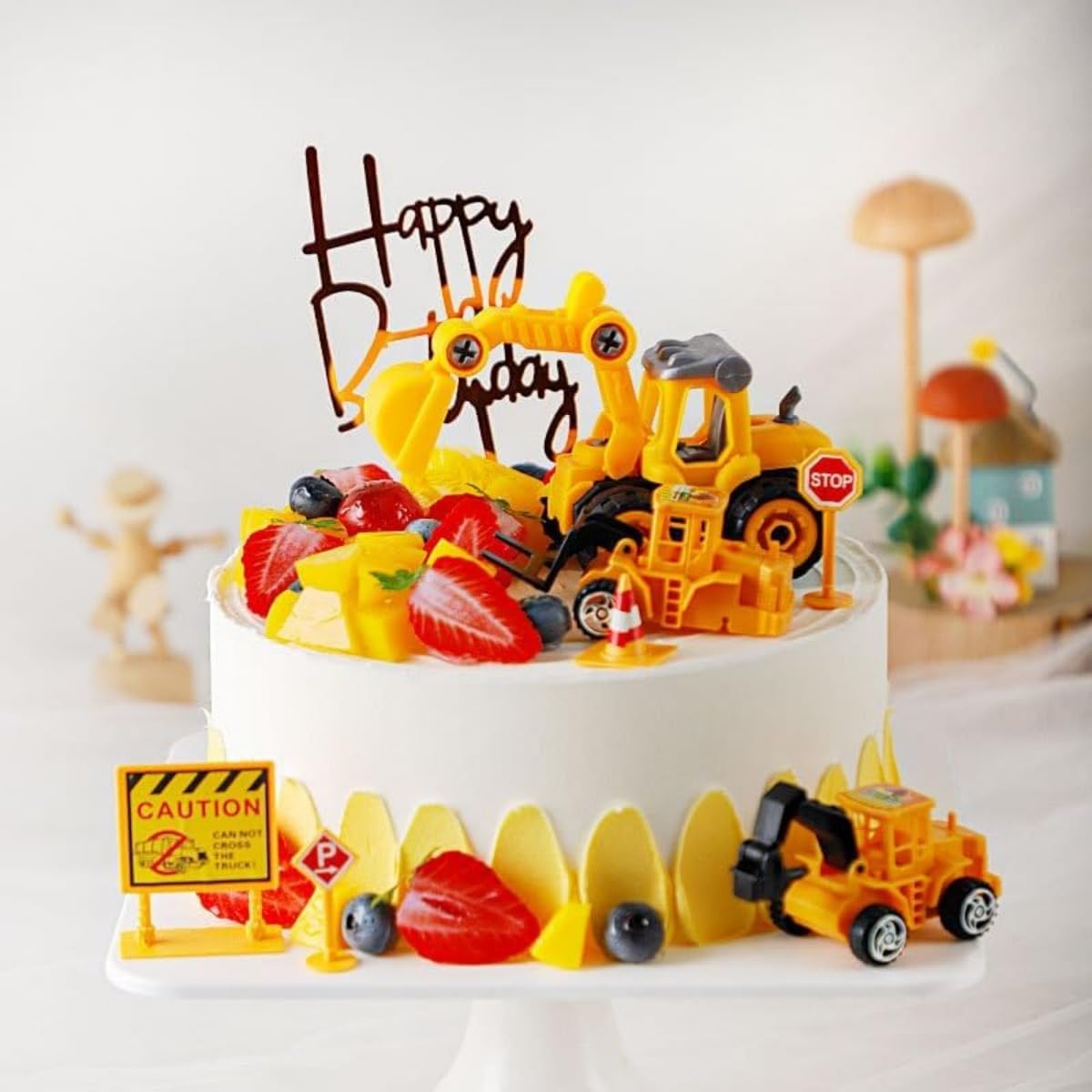 Amazon.co.jp: FADZECO 誕生日ケーキ 記念日ケーキ 食品 サンプル 直径