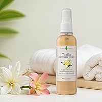 Vista 4 de Spray de Vainilla para Ropa de Cama y Habitación, Fragancia Natural para el Hogar Hecha con Aceite Esencial de Vainilla Puro, Perfecto Ambientador