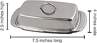 Vista 3 de Cuisinox Mantequillera de acero inoxidable con tapa, 4 "x 7.5