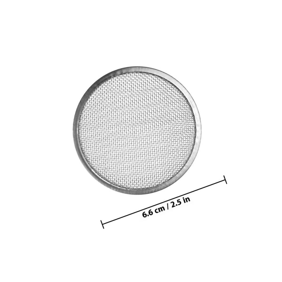 Tapas de Malla para Frascos de Germinación 6 Piezas, Acero Inoxidable 304, Filtro Colador para Brotes, Compatible Frascos de Boca Ancha, Tapa Duradera para Cocina y Hogar