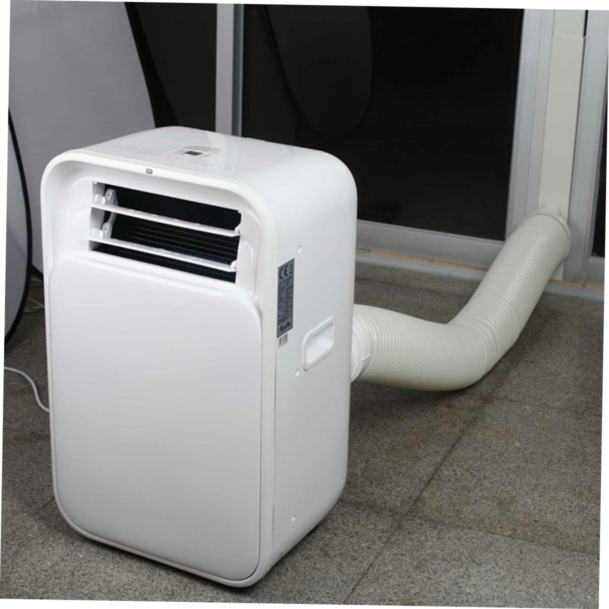 Tubo di Scarico Aria Condizionatore Mobile Estensibile Pe Bianco | Flessibile e Leggero, Design Ispessito, Atmosfera Estiva per Cucina Domestica