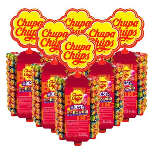 Chupa ChupsLollipops The Best Of (Wheel) - 6x 200 pcs